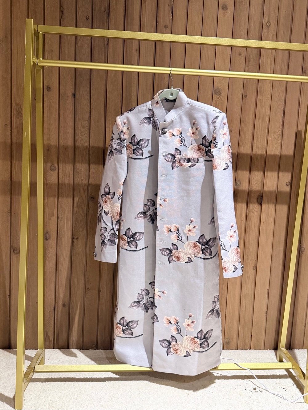 Elegant Floral Sherwani